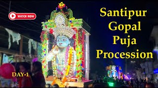 Santipur Gopal Puja Procession Santipur Dol Utsav