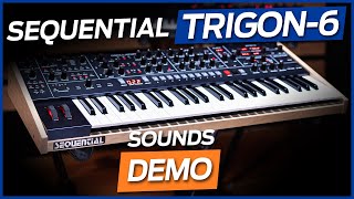 SEQUENTIAL TRIGON-6 -new ANALOG polysynth!! (SOUNDS DEMO, no talking)