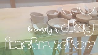 becoming a clay instructor and ceramics mug swap