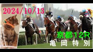 2024/10/13　京都１２レース　亀岡特別　枠順確定