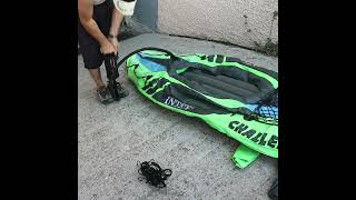 Intex Challenger Kayak Setup Sea Test #canoe #kayak #sea #summer #fishing #boat