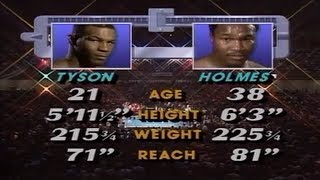 Mike Tyson vs Larry Holmes - Full Fight -1-22-1988