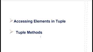 Python datatypes | tuple | tuple Indexing & Slicing | tuple methods | Machine Learning For Beginners