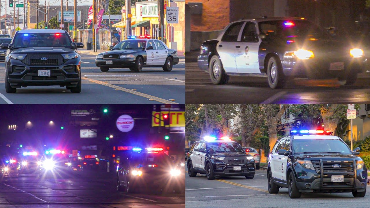 Lapd Responding Code 3 Compilation 25 Youtube