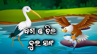 ବଗ ଓ ଚିଲ ଦୁଇ ସାଙ୍ଗ || Baga O Chila Dui Sanga || Odia Moral Story || Odia Gapa