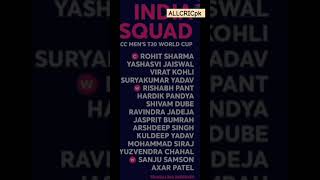BCCI announced 💙  #TeamIndia Squad for #t20worldcup | Chahal, Samson, Jaiswal Pant selected #shorts