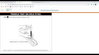 Virtual Labs ( Tensile Strength )