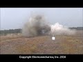 testing explosive line charge prototype