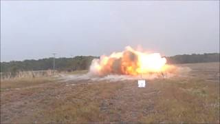 Testing Explosive Line Charge Prototype