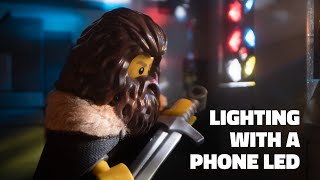 Cheap Toy Photography Lighting with a Phone Flashlight