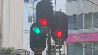 京成高砂駅の出発信号　4番線⇒金町線