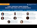 Global democracy under pressure: Insights from Africa for a changing world
