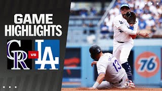 Rockies vs. Dodgers Game Highlights (6/2/24) | MLB Highlights