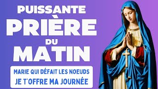 🙏 PRIÈRE DU MATIN 🙏 MARIE JE T'OFFRE MA JOURNÉE, MON TRAVAIL #bible #jesus #marie #foi #psaume91