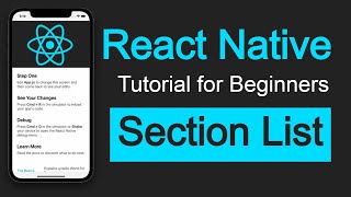 React Native tutorial #18 Section List with example