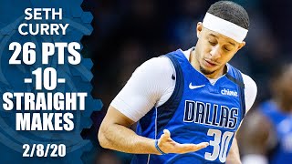 Seth Curry CATCHES FIRE, starts 10-for-10 with his dad on the Hornets' call | 20