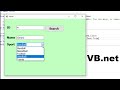 How to fill comboBox from two tables in Sql database and get its value when search in VB.net