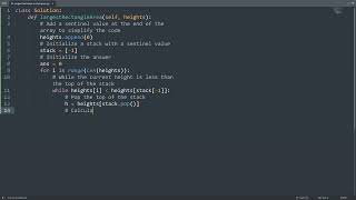 Leetcode 84. Largest Rectangle in Histogram in Python | Python Leetcode | Python Coding Tutorial