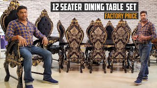 12-Seater Dining Table Set - Paint, Types and Finishes Explained - Dining Table - Aarsun 🔥🔥