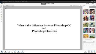What is the difference between Photoshop CC and Photoshop Elements?