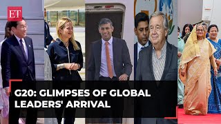 G20 Summit 2023: From Rishi Sunak to Giorgia Meloni, visuals of leaders arriving in Delhi