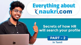 #02 - How HR will search your profile?🤔 | Everything About Naukri Series | naukri job apply tamil