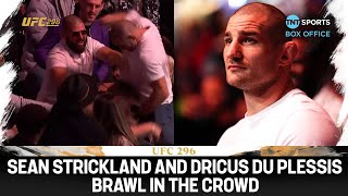 Sean Strickland and Dricus Du Plessis FIGHT at UFC 296! 👀 🤯 #UFC296