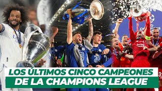 🏆😍 ¡LOS GRANDES DE EUROPA! Los últimos cinco equipos en levantar la CHAMPIONS LEAGUE | TUDN