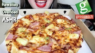 ASMR Greenwich Hawaiian Pizza Eating Sounds No Talking