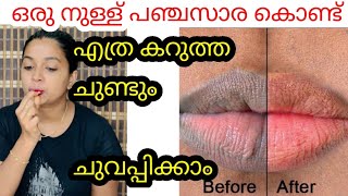 എത്ര കറുത്ത ചുണ്ടും ഒരു നുള്ള് പഞ്ചസാര കൊണ്ട് ചുവപ്പിക്കാം HOW TO LIGHTEN DARK LIPS PERMANENTLY 189