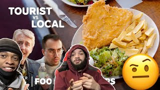 AMERICANS REACT TO FINDING THE BEST FISH AND CHIPS IN LONDON | FOOD TOURS | INSIDER FOOD