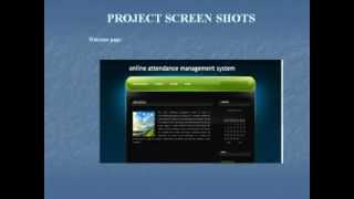 Online Attendance Management System Project in Java