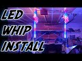 Yamaha YXZ1000R LED Lighted Whips Install | How to Install Amazon LED Lighted Whips in Yamaha UTV