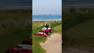 Hill Mowing With An Ocean View