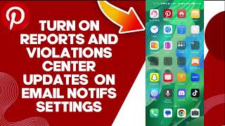 How To Turn On Reports And Violations Center Updates On Pinterest