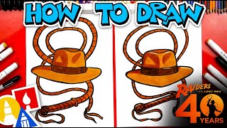 How To Draw Indiana Jones's Hat And Whip