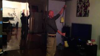 Thomas & his secret weapon double staff