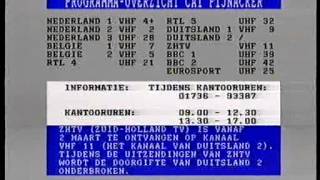 BRTN TV2 closedown + testbeelden \u0026 infokanaal Casema (1-3-1994)