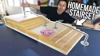 HOMEMADE FINGERBOARD STAIR-SET!