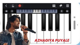 Azhagiya Puyale  Song  | Easy Piano Tutorial  | Vivek Mervin  | Harsha Vardhan