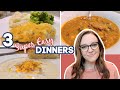 WHAT'S FOR DINNER? | 3 QUICK & EASY DINNER RECIPES | CROCKPOT MEAL