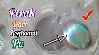 melogamkan Perak dari plastik keyboard pc dengan Naoh \u0026 sodium part 2 || recovery silver