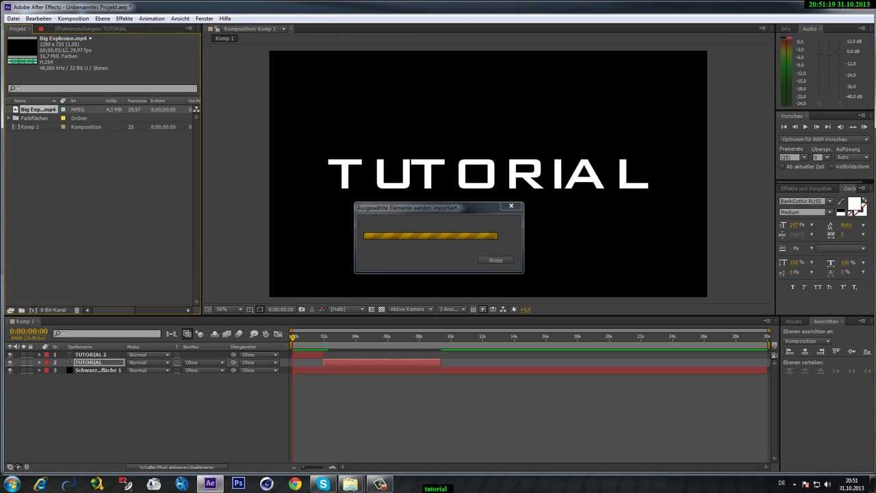 After Effects Tutorial Explosion Text Youtube