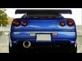 SKYLINE R34 GTR　order-made muffler sound 2,exhaust start up