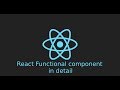 React js tutorial #4 what is function component | why use