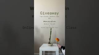 Calling all Ikebana enthusiasts! 🌱#giveaway #freeclass #freeclassesonline #ikebanatools  #japan