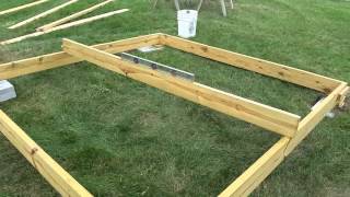How to build a shed/ playhouse chapter 1, Sub floor