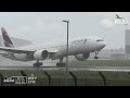 LIVE Wet & Noisy landings at London Heathrow Airport