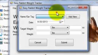 Easy Rabbit Weight Tracker Tutorial Video
