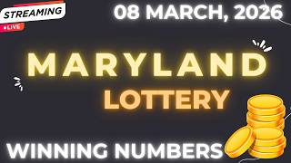 Maryland Midday Lottery Results For - 08 Mar, 2026 - Pick 3 - Pick 4 - Pick 5 - Powerball -Cash4life